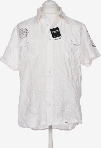 CAMP DAVID Button Up Shirt in XL in White: front