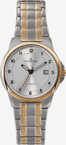 DUGENA Analog Watch in Silver: front