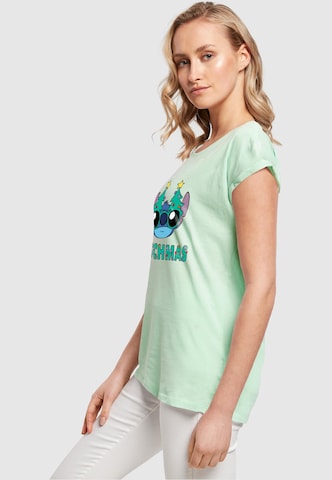 ABSOLUTE CULT Shirt 'Lilo And Stitch - Stitchmas Glasses' in Groen