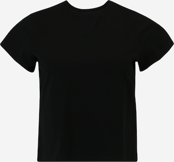 Cotton On Curve T-shirt i svart: framsida