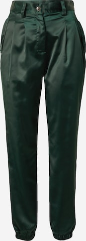 Guido Maria Kretschmer Women Avsmalnet Plissert bukse 'Nina' i grønn: forside