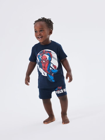 Pyjama 'Now Spiderman' NAME IT en bleu : devant