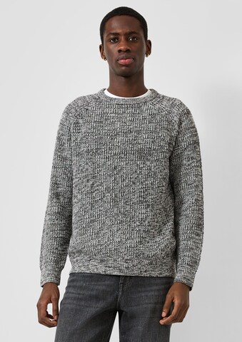 Pull-over QS en gris : devant