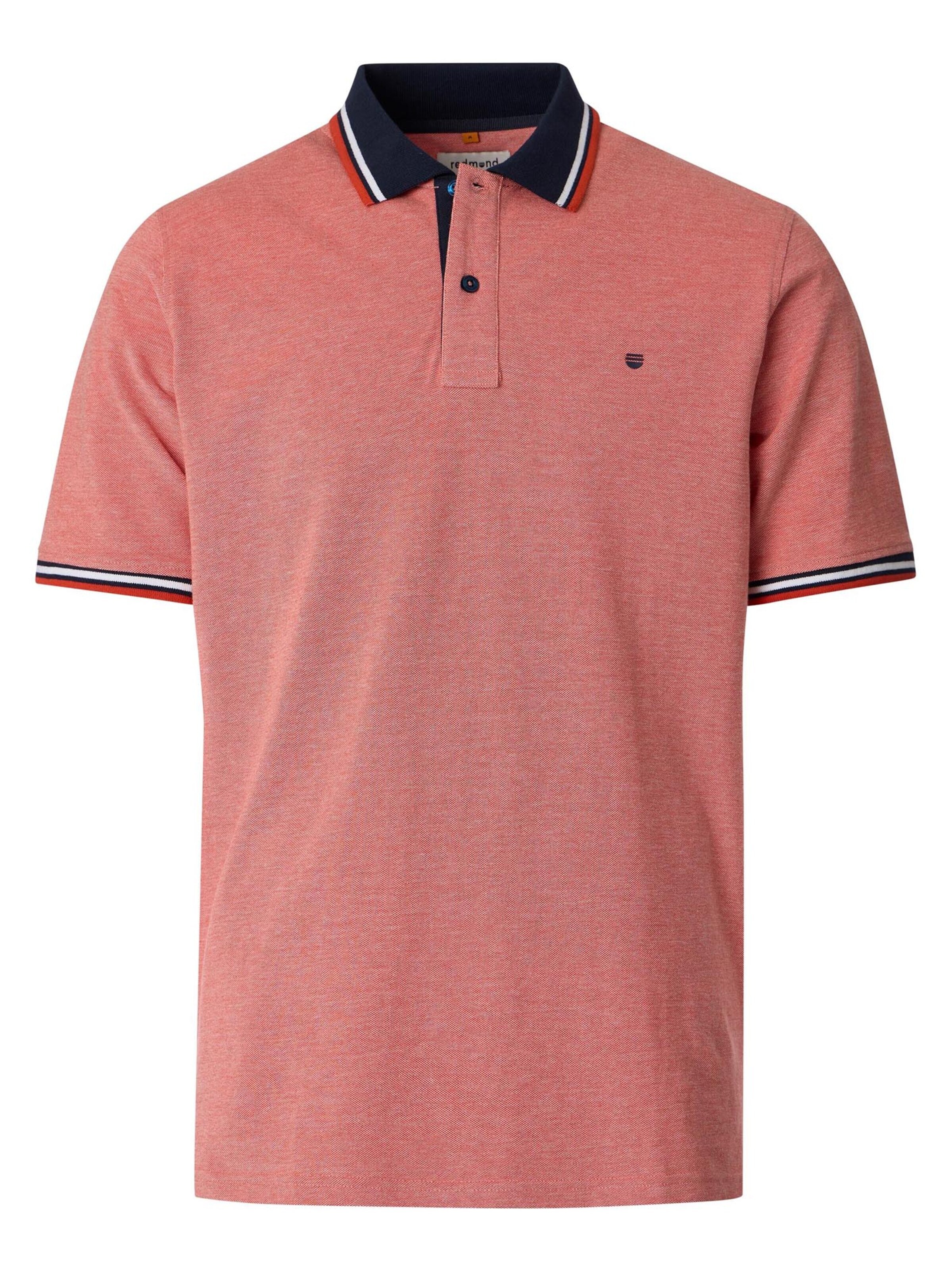 redmond Shirt 'Basic'‌ in Rot: Vorderseite