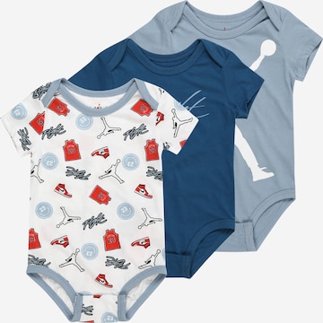 Tutina / body per bambino di Jordan in blu: frontale