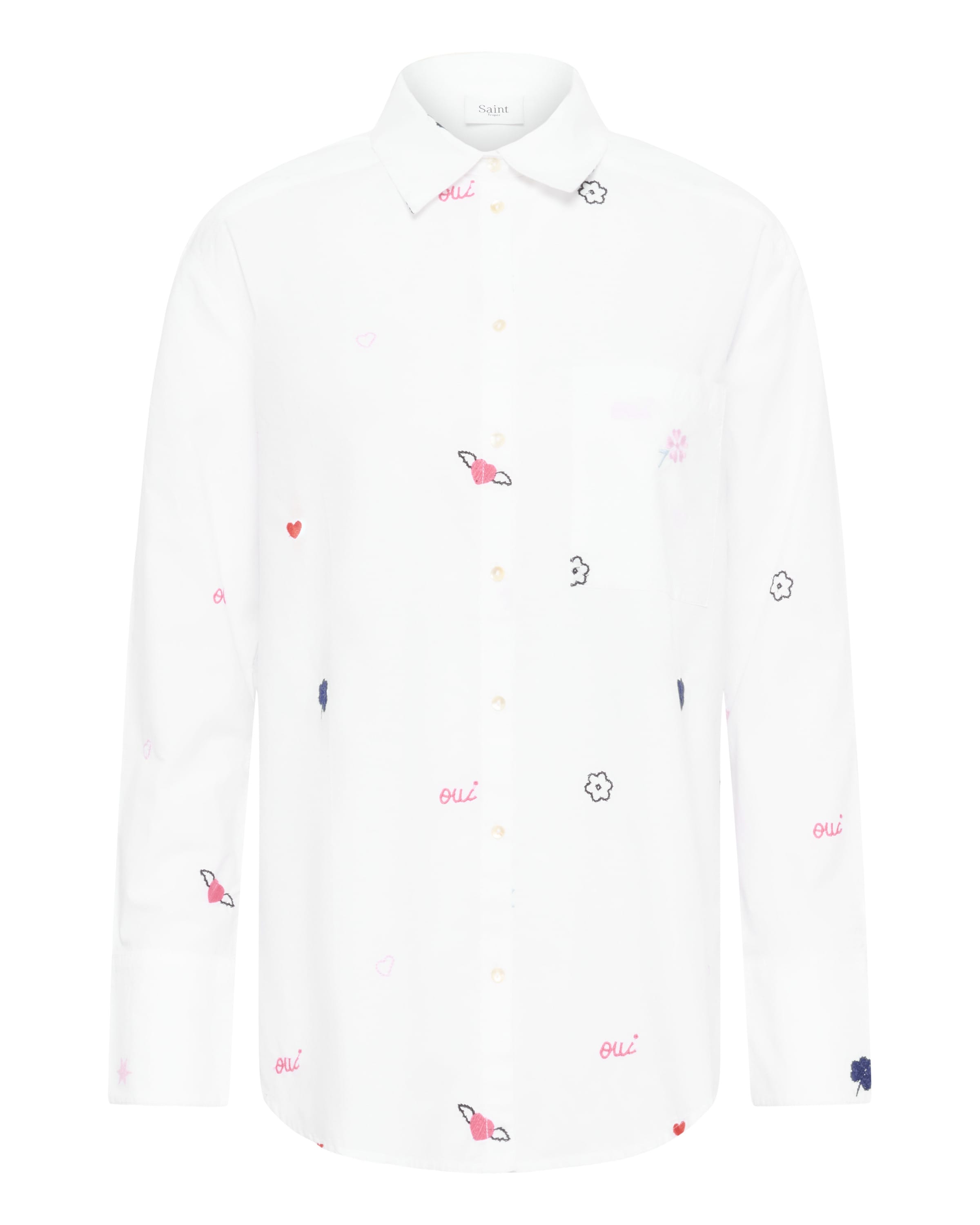 SAINT TROPEZ Blouse 'Olberta' in Wit: voorkant