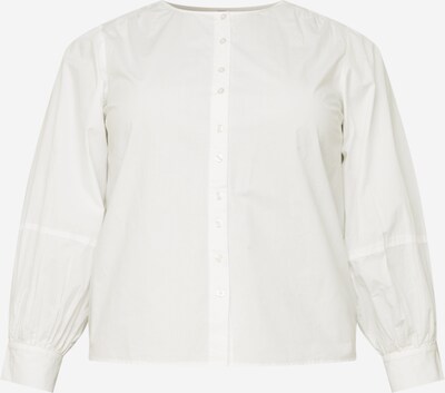 PIECES Curve Blusa 'Geraldine' em branco, Vista do produto