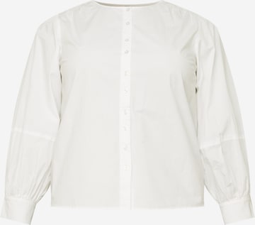 PIECES Curve Blouse 'Geraldine' in White: front