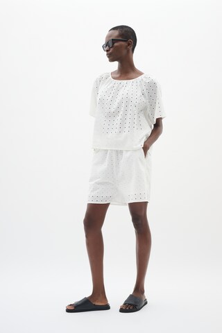 Loosefit Pantalon InWear en blanc