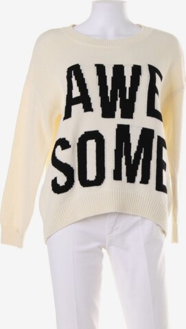 Tally Weijl Sweater & Cardigan in XS in White: front