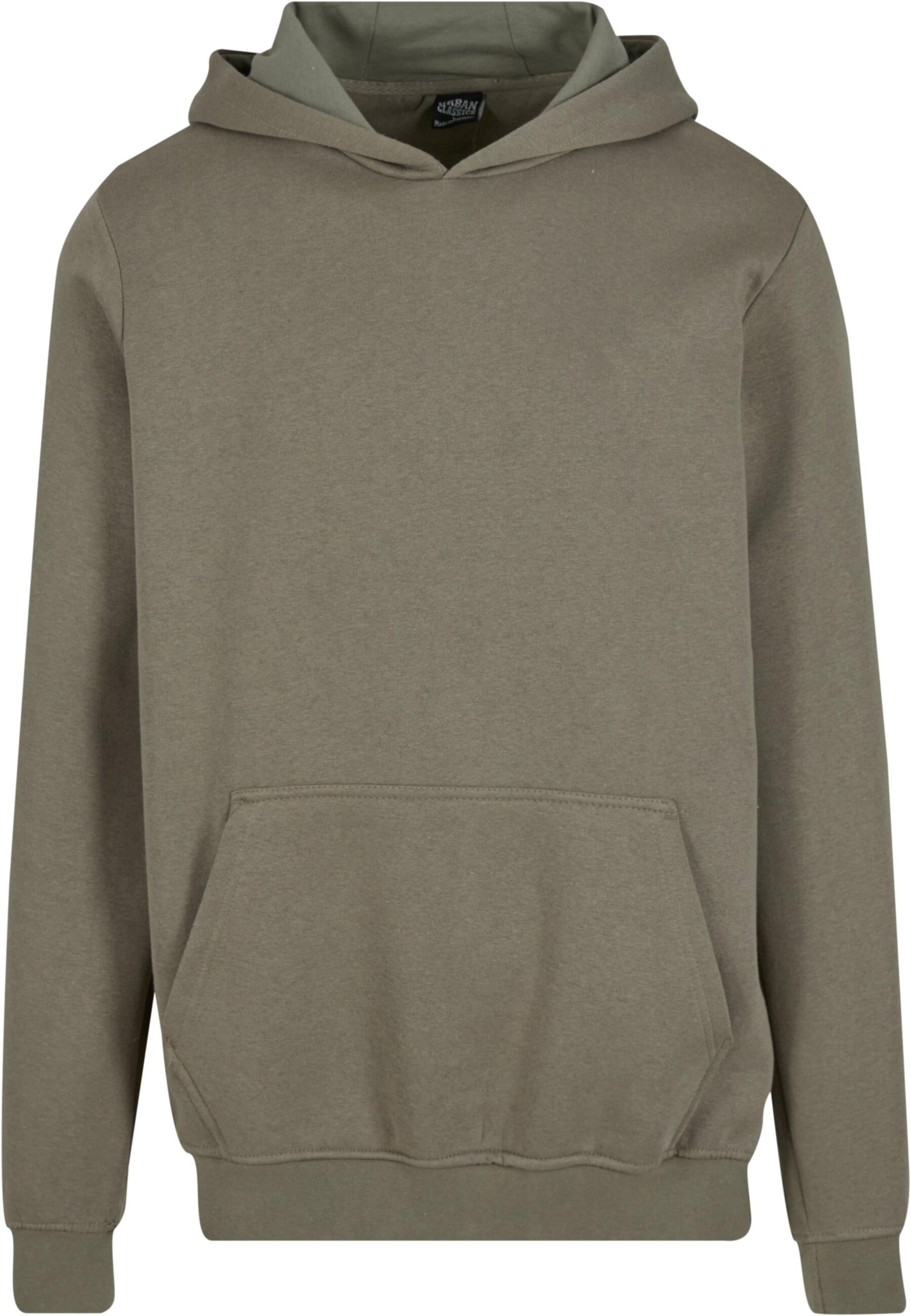 Urban Classics Sweatshirt 'Essential' i grön: framsida