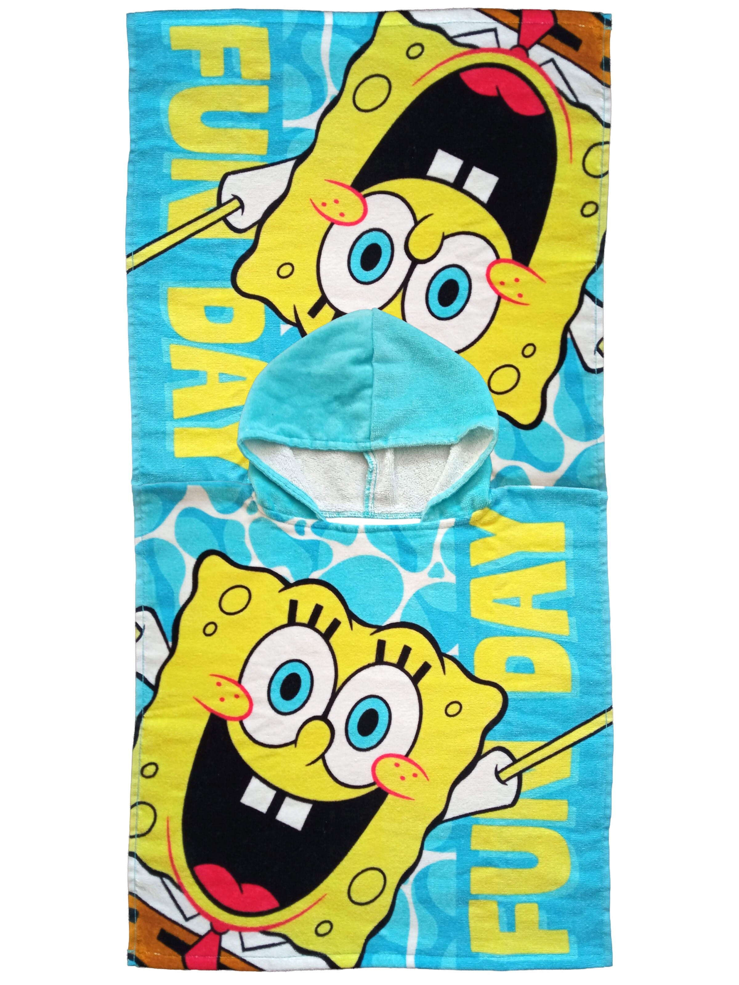 SpongeBob Bathrobe 'FUN DAY' in Blue