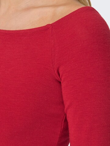 Maglietta 'ONLGlamour' di ONLY in rosso