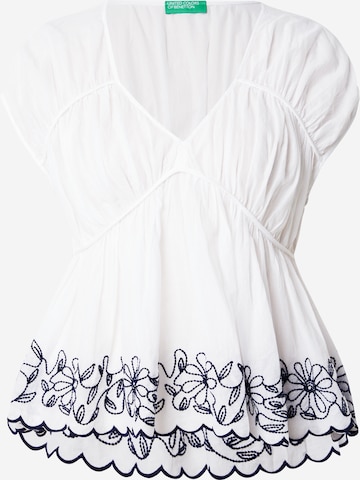 UNITED COLORS OF BENETTON - Blusa en blanco: frente