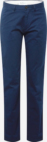 Ben Sherman Regular Chino Pants in Blue: front