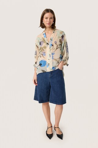 SOAKED IN LUXURY Blouse 'Anaya Amily' in Beige