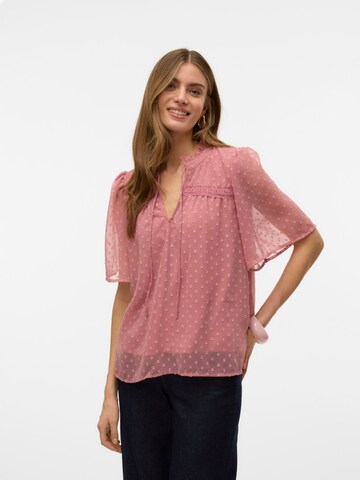 VERO MODA Bluse 'VMLeah' i pink: forside