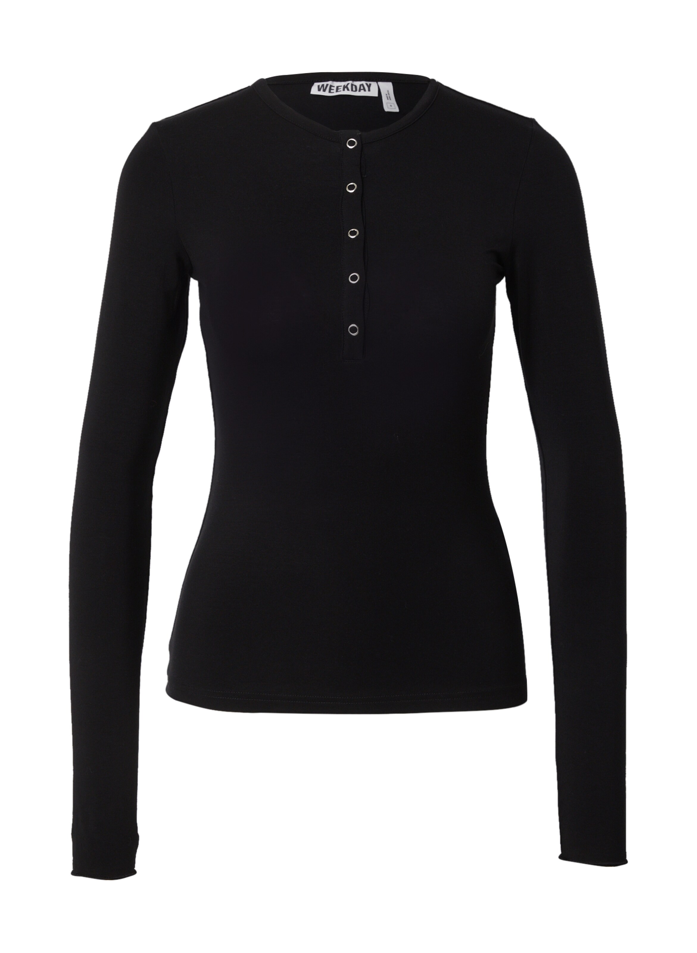 WEEKDAY Tričko - Čierna: predná strana
