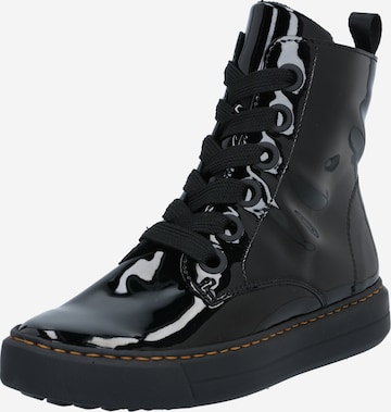 ARA Lace-Up Ankle Boots 'Courtyard' in Black: front