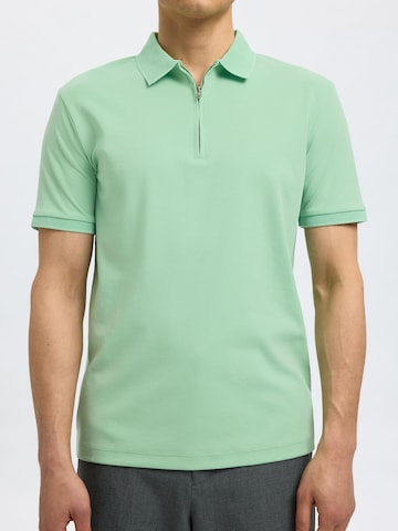 T-Shirt 'SLHFave' SELECTED HOMME en vert