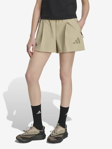 ADIDAS SPORTSWEAR Loosefit Urheiluhousut 'Z.N.E.' värissä vihreä: etupuoli