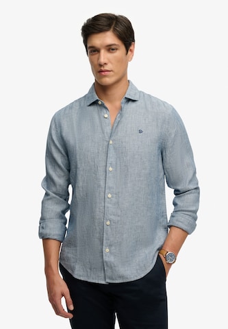 Coupe regular Chemise 'Riviera' Superdry & Co en violet : devant