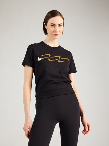 T-shirt fonctionnel NIKE en noir : devant