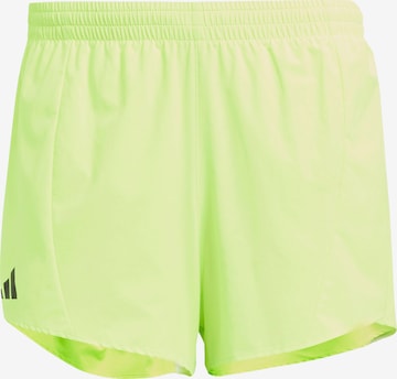 ADIDAS PERFORMANCE Športové nohavice 'Adizero Essentials' - Zelená: predná strana