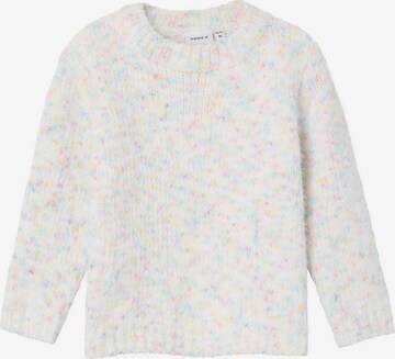 Pull-over NAME IT en blanc : devant