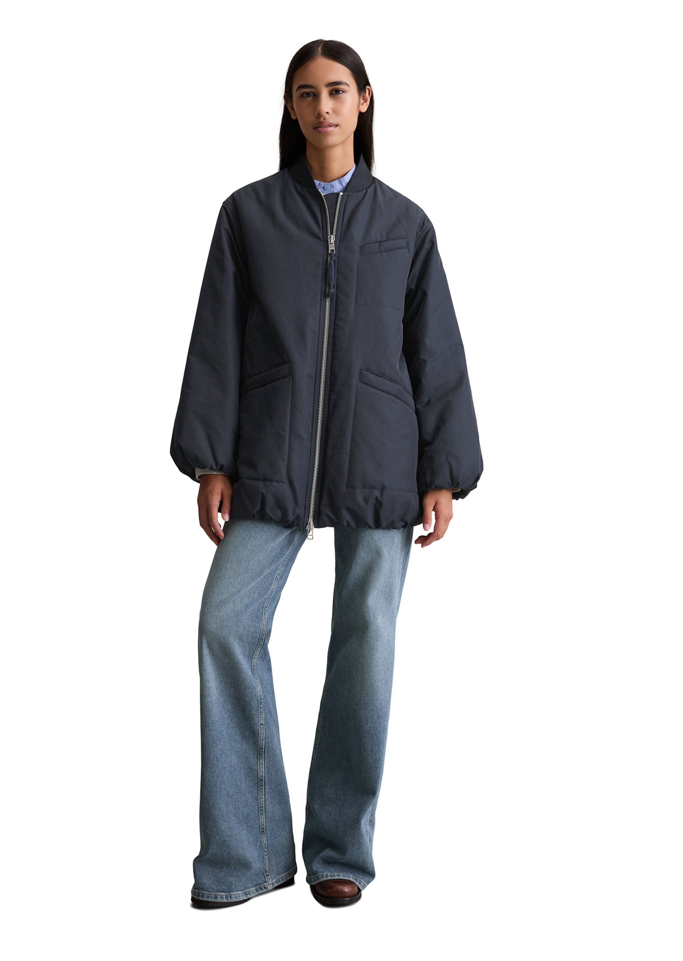 Marc O'Polo DENIM Tussenjas in Blauw: voorkant