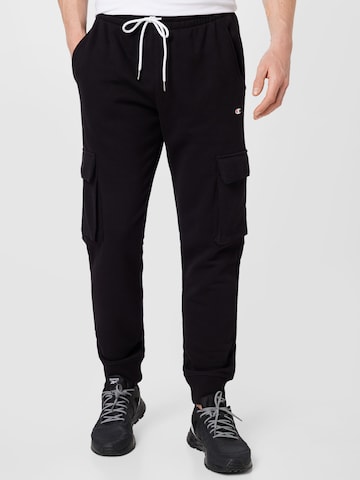 Champion Authentic Athletic Apparel Zúžený Sportovní kalhoty – černá: přední strana