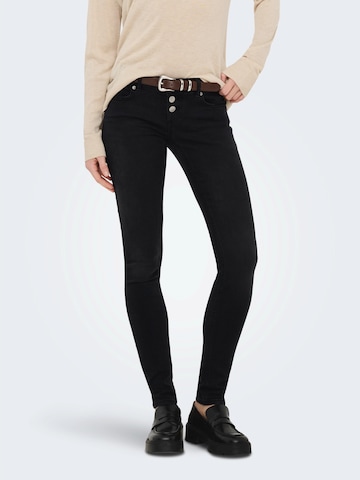 ONLY Skinny Τζιν 'ONLHUSH' σε μαύρο: μπροστά
