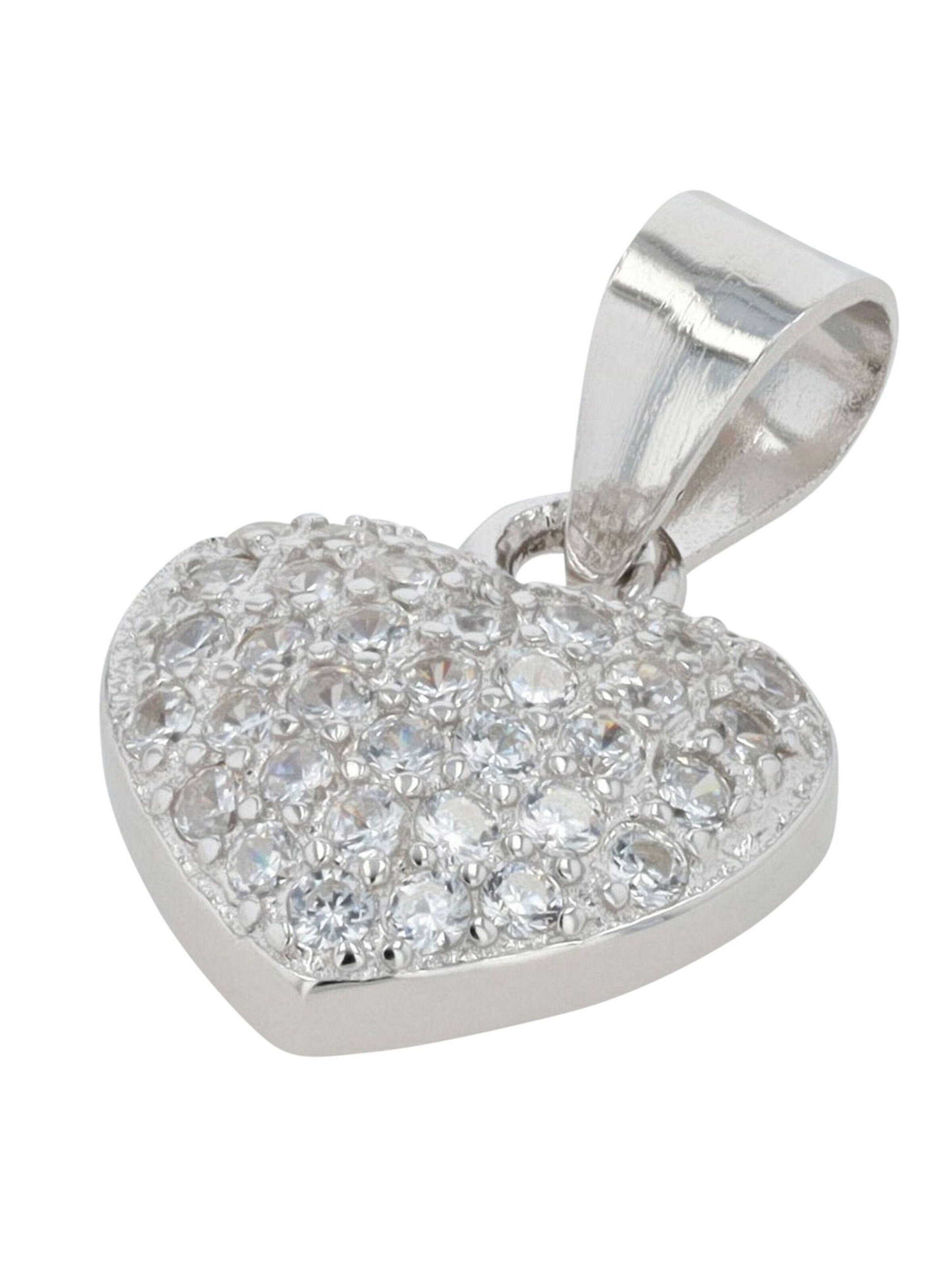 Akzent Pendant '"Yardila" aus 925 Sterlingsilber, rhodiniert, langlebig' in Silver: front