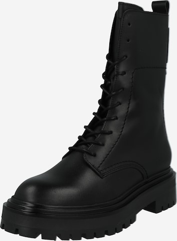 Marc O'Polo Lace-Up Ankle Boots 'Elin' in Black: front