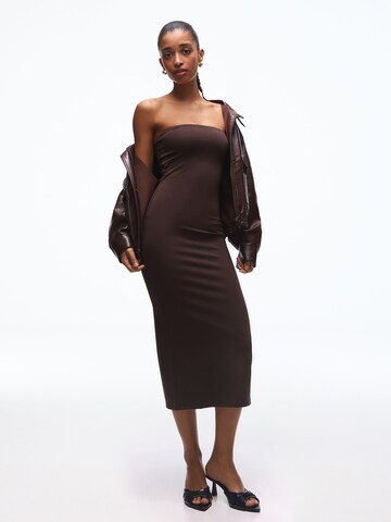 Bershka Dress in Brown