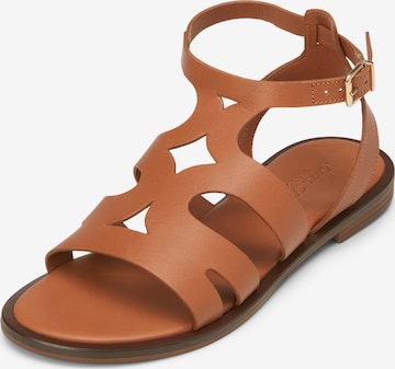 Marc O'Polo Sandale in Braun: Vorderseite