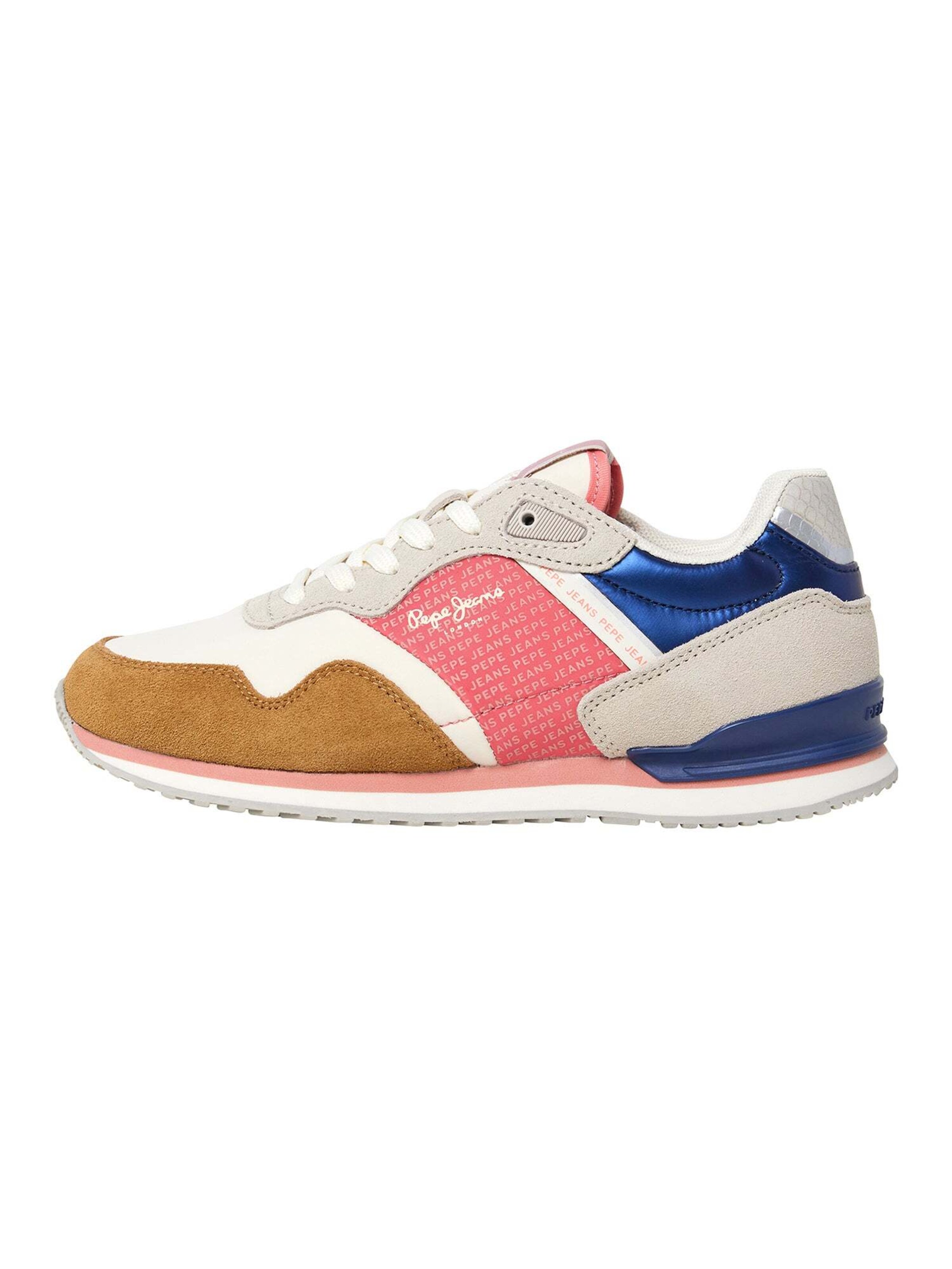 Sneaker bassa di Pepe Jeans in beige: frontale