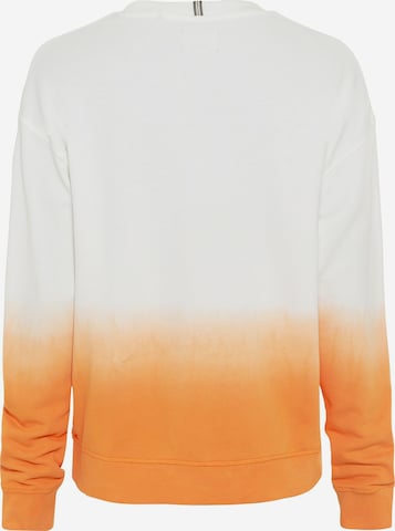 CAMEL ACTIVE Sweatshirt mit platziertem Print in Orange