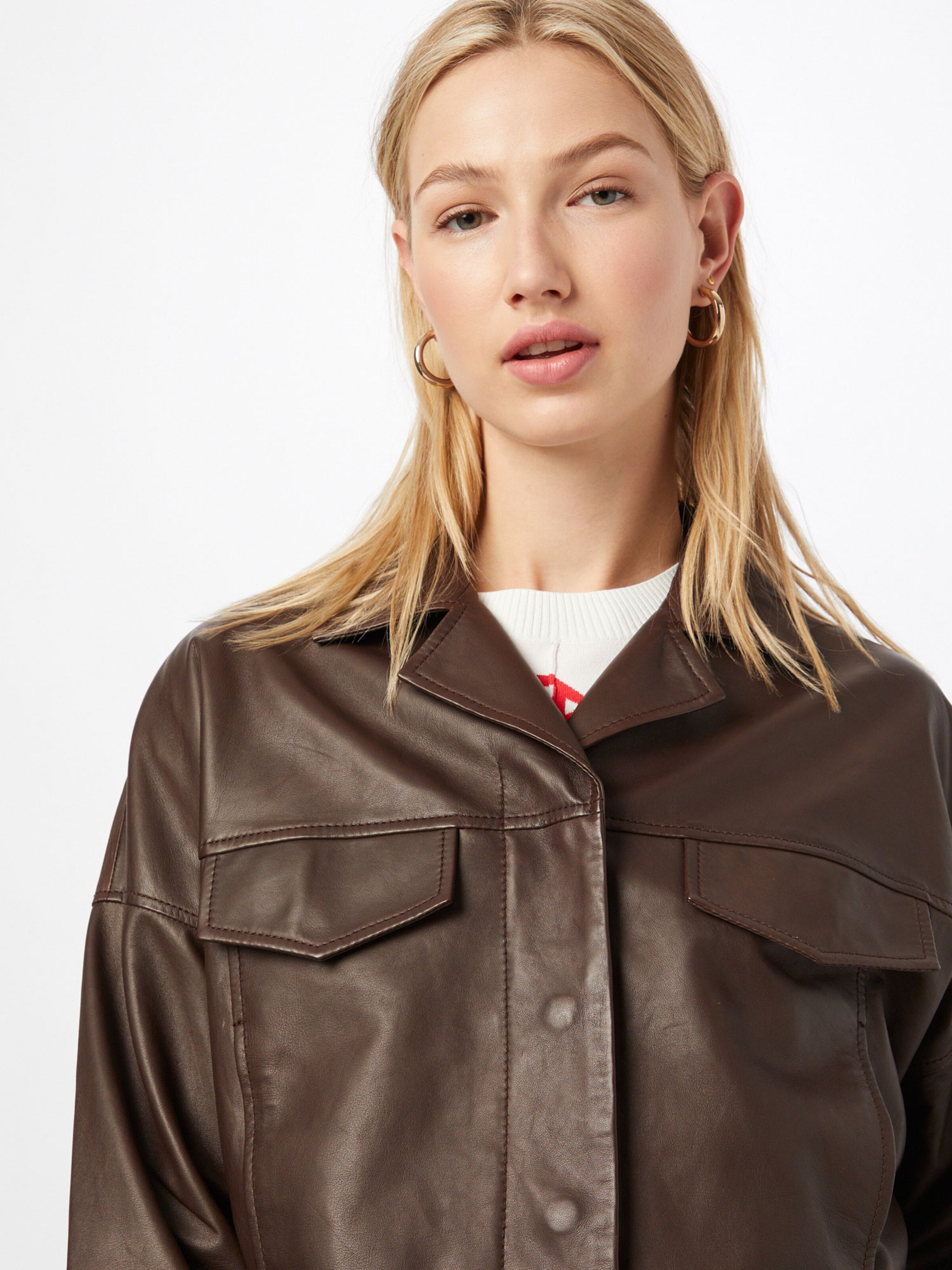 topshop western pu jacket