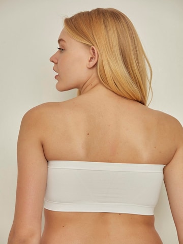 C&City Bandeau Bra in White