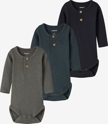 NAME IT - Pijama entero/body en azul: frente