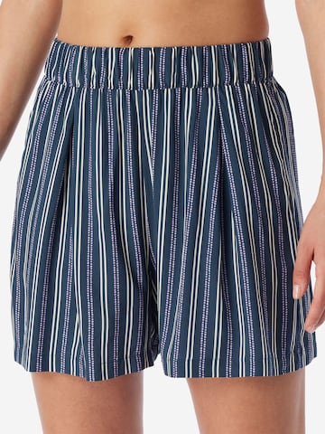SCHIESSER Pyjamabroek ' Mix Relax ' in Blauw: voorkant
