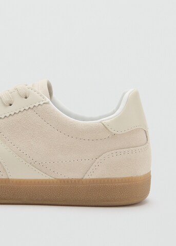 MANGO Sneakers 'Camy' in Beige