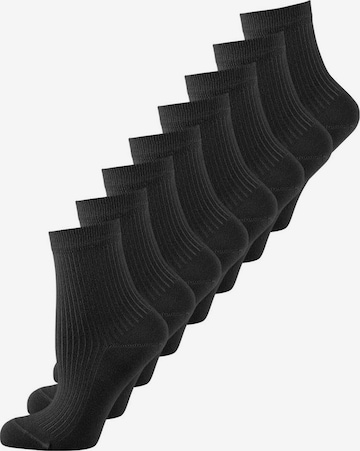 Nur Die Kurzsocken ' Unisex Colour Farbige Sneaker kurz Frottesohle ' in Schwarz: Vorderseite