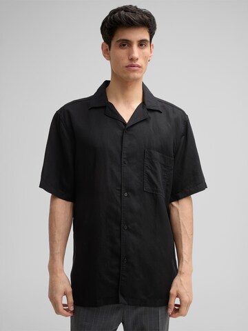 STRELLSON Comfort Fit Hemd 'Cisco' in Schwarz: Vorderseite