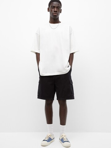 Pull&Bear Loosefit Shorts in Schwarz