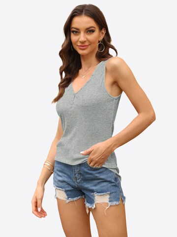 Imily Bela - Top en gris: frente