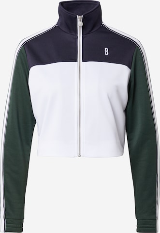 BJÖRN BORG Sports sweat jacket 'ACE MAGGIE' in White: front