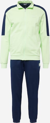 Tuta da jogging di EA7 Emporio Armani in verde: frontale