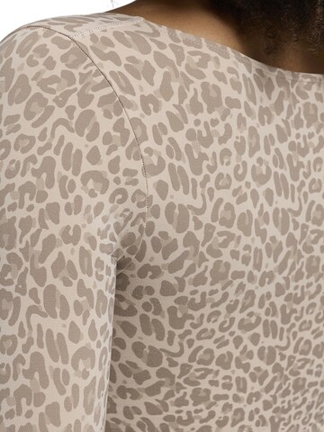 cfab - Body moldeador 'Bodysuit Sculpting Shapewear Longsleeve mit String' en beige